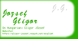jozsef gligor business card
